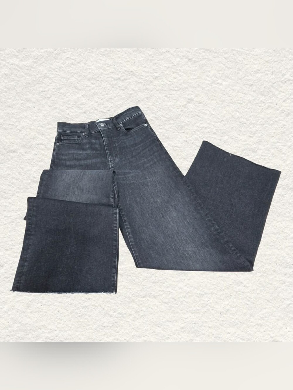 Frame Denim Women's Wide/Straight Jeans in Dark Gray Wash